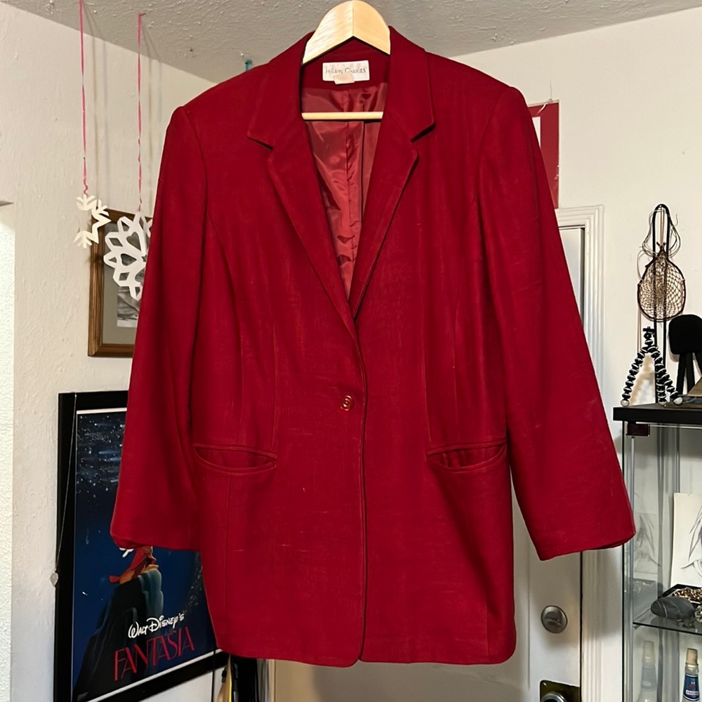 Vintage Hillary Charles Blazer - Red